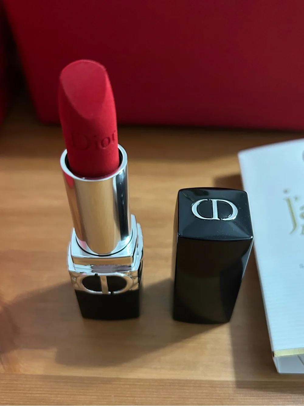 Dior Gift Set with limited edition box, Lipstick full size, bag & sample